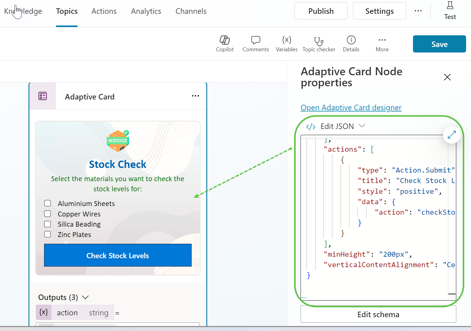 Adaptive Card Schema